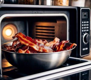 thawing bacon in the microwave