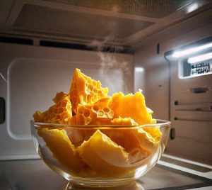 melting beeswax in microwave