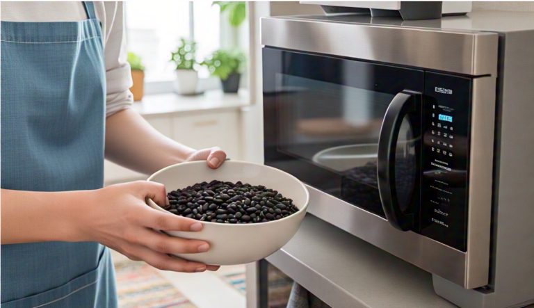 microwaving black beans