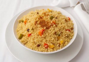 cooked Couscous in a microwave