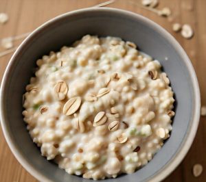 oatmeal making in the microwave