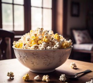 cooking microwave popcorn on the stove