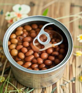 canned beans in microwave