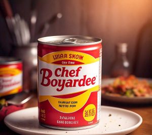 microwaving Chef Boyardee in the can