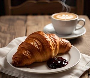 croissant in a microwave