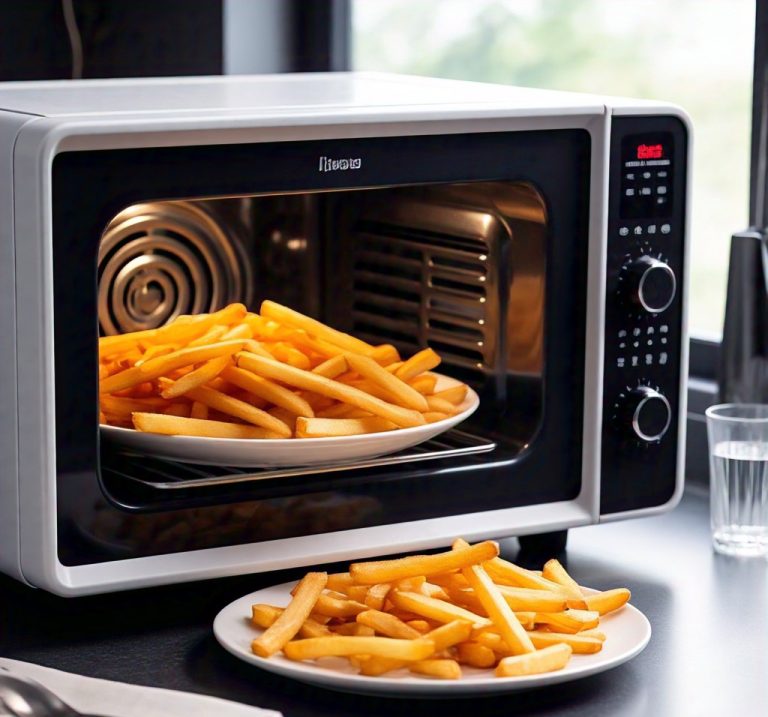 microwaving fries