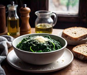 microwave cooking of spinach