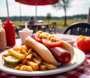 frozen hot dog in microwave