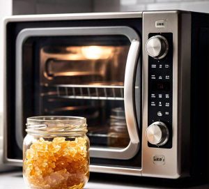 microwaving crystallized honey