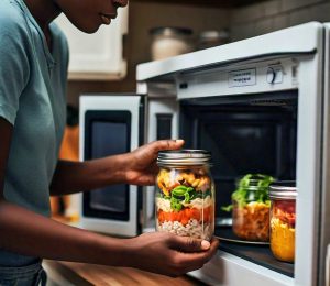 microwaving mason jar