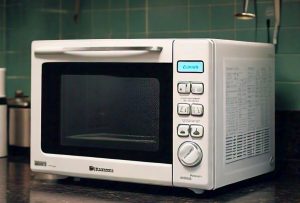 microwave on a gas stove