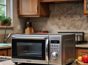 over range microwave on the counter