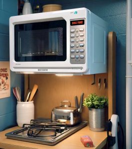 microwave in dorm room