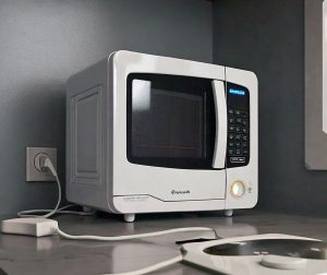 microwave plugged in