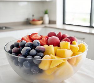 frozen fruit in microwave