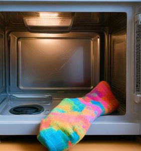 socks in microwave