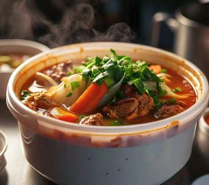 microwave heating of food in a plastic bowl