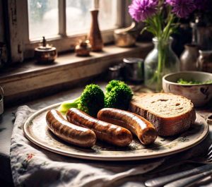 microwave cooking of sausage