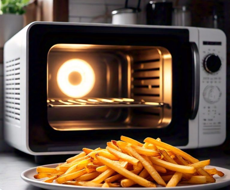 microwaving fries