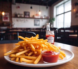 microwave cooking of fries