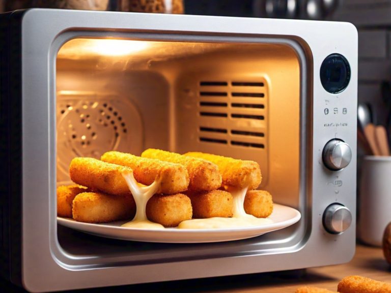 cooking mozzarella sticks in microwave