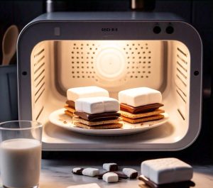 making s'more in the microwave