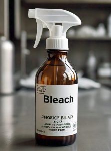 using bleach to clean microwave