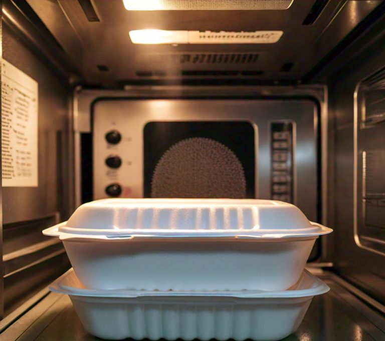 microwaving styrofoam take out containers