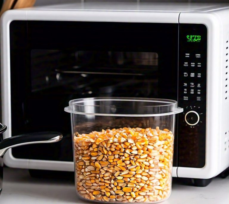 microwaving popcorn kernels