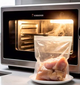 microwaving chicken to thaw