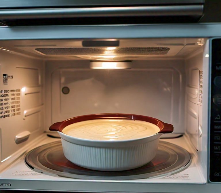 microwaving alfredo sauce