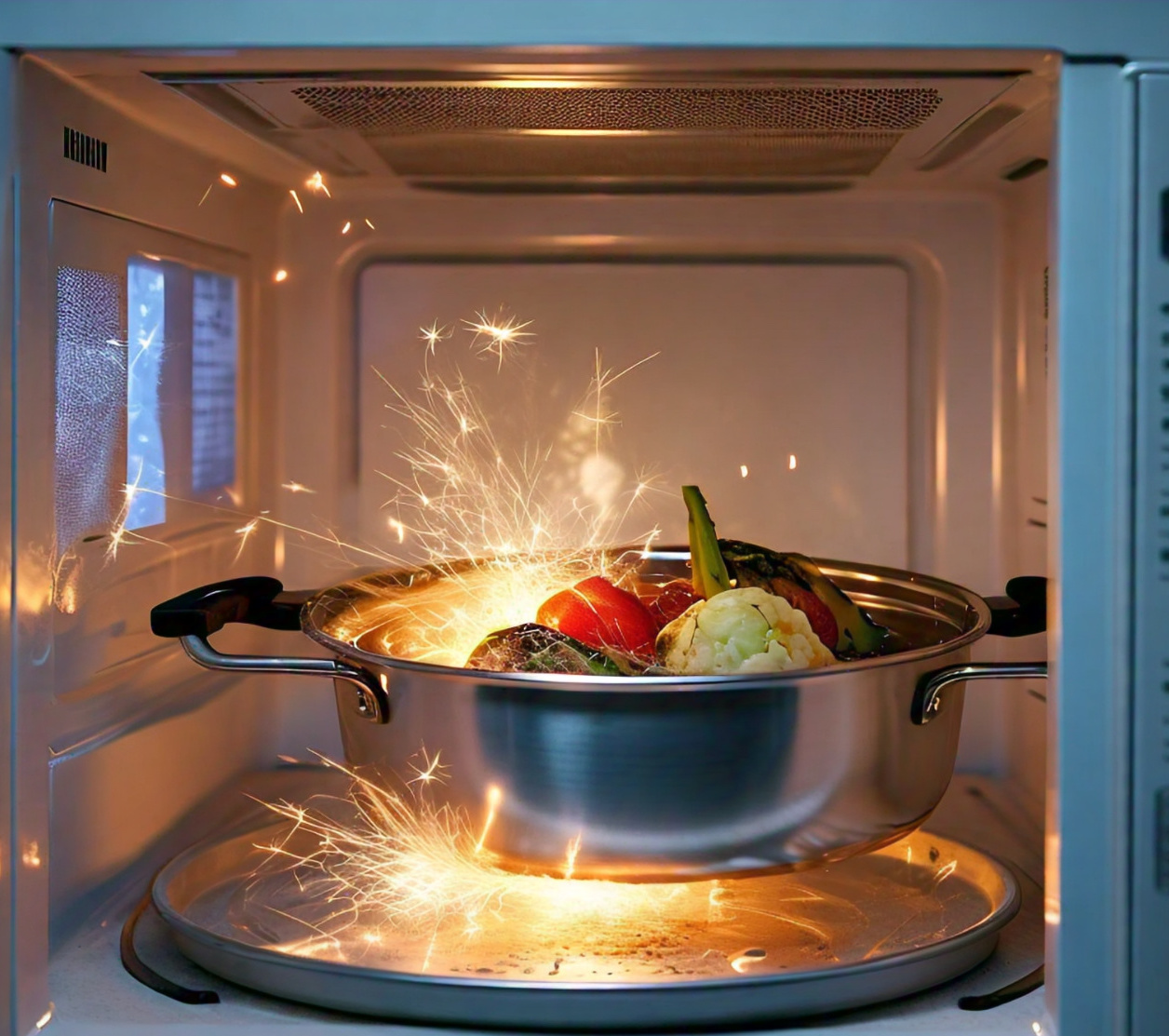 Aluminium Pan In Microwave