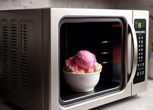 microwaving ice cream