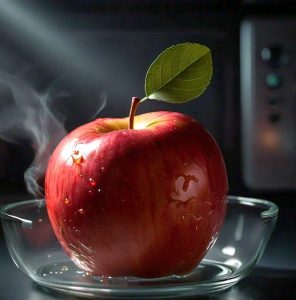 microwaved apple