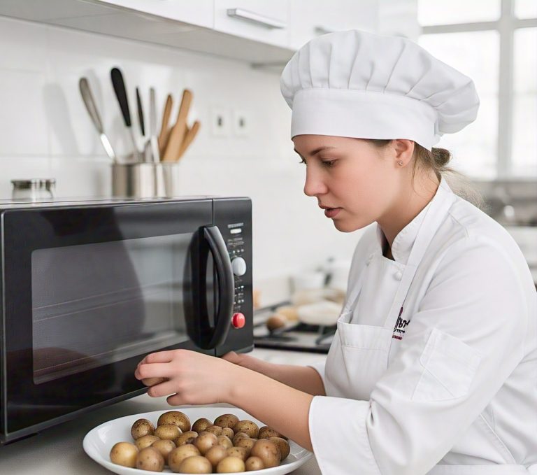 microwaving baby potatoes