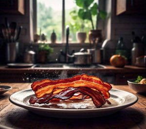 microwaving bacon to thaw