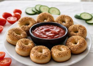 microwaved bagel bites