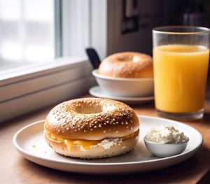 bagel microwaved