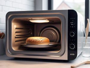 microwaving bagel