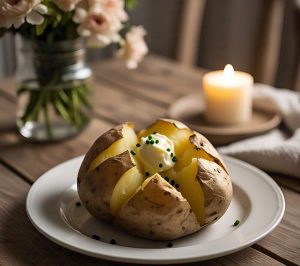 microwave heating of baked potato