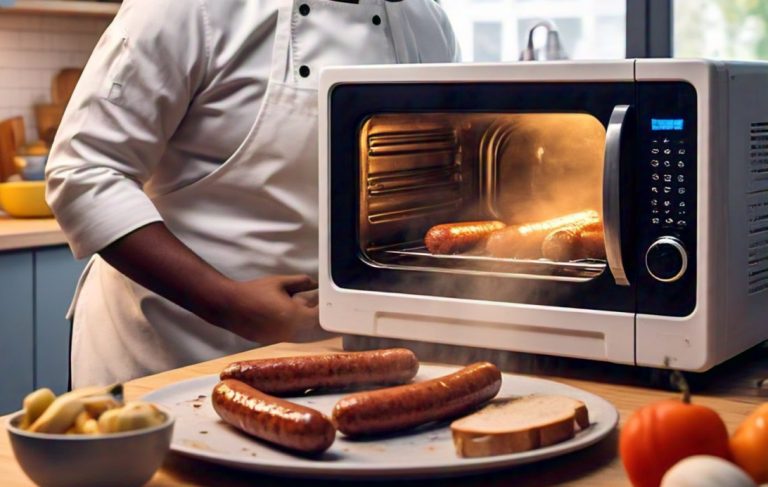 microwave cooking of brats