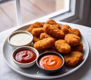 microwaving chicken nuggets to cook