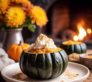 microwave cooking of acorn squash