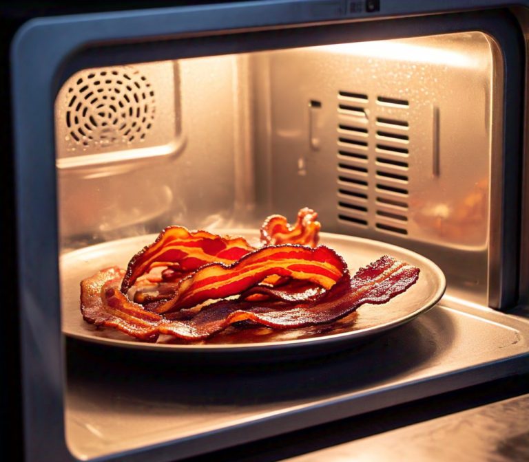 bacon reheating in the microwave