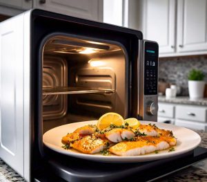 reheating fish in a microwave