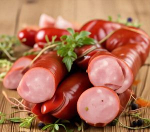 kielbasa heating in a microwave