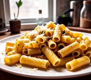 macaroni cooking in the microwave