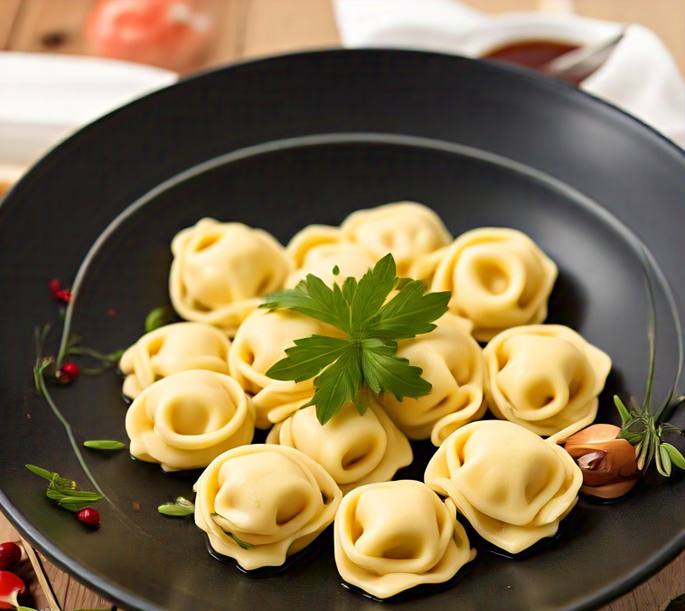 tortellini cooking in the microwave