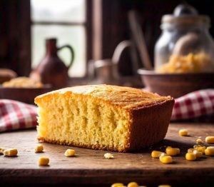 cornbread making in microwave