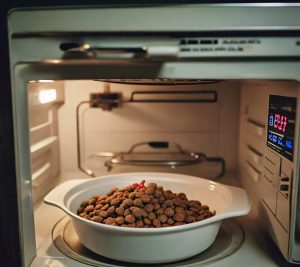 dog food heating in microwave